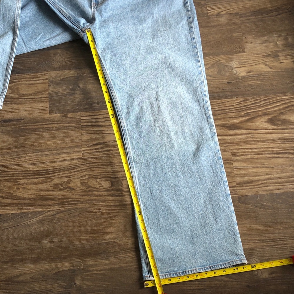 NWT Abercrombie and Fitch Curve Love 90s Relaxed Jean 35 20 Long Inseam - Picture 13 of 15